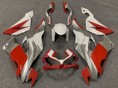 2019-2022 Kawasaki ZX6R Motorcycle Fairings - White Silver Red Canada Websites