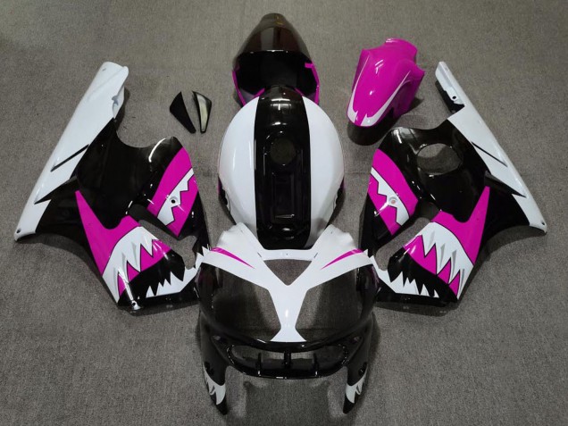 2002-2006 Kawasaki ZX12R Motorcycle Fairings - Pink Black White Shark Canada Websites