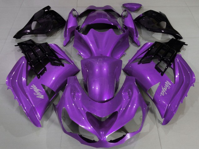 2012-2024 Kawasaki ZX14R Motorcycle Fairing - Purple Black Canada Websites
