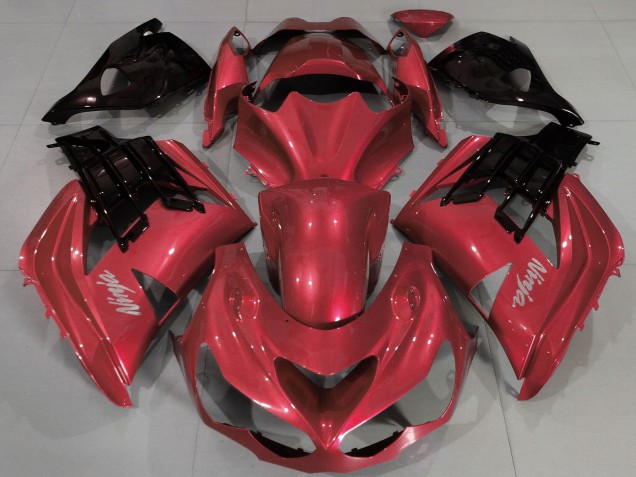 2012-2024 Kawasaki ZX14R ZZR1400 Motorcycle Fairings - Red Black Canada Websites