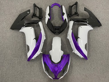 2009-2011 Kawasaki Ninja 650R Motorcycle Fairings - White Purple Matte Black Canada Websites