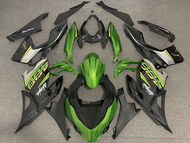 2018-2024 Kawasaki Ninja 400 Motorcycle Fairings - Green Black Gold OEM Style Canada Websites