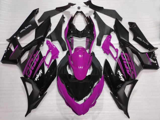 2018-2024 Kawasaki Ninja 400 Motorcycle Fairings - Purple Glossy Black Matte Black OEM Style Canada Websites