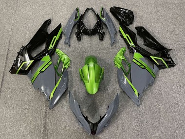 2018-2024 Kawasaki Ninja 400 Motorcycle Fairings - Green Nardo Grey Glossy Black Canada Websites