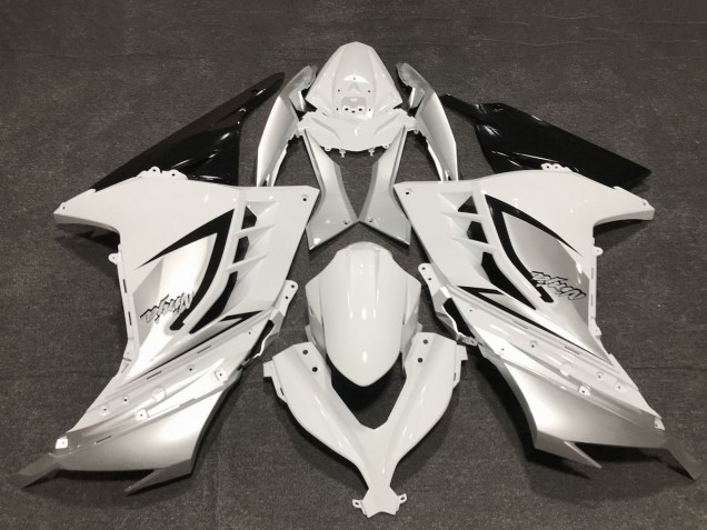 2013-2017 Kawasaki Ninja 300 Motorcycle Fairings - Glossy White Silver Black Canada Websites