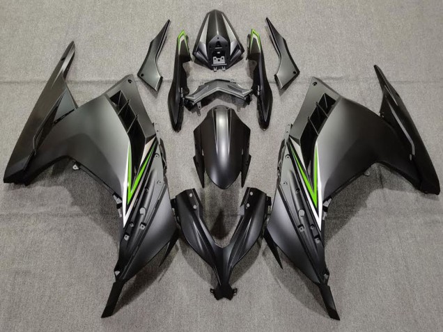 2013-2017 Kawasaki Ninja 300 Motorcycle Fairings - Matte Black Green Canada Websites