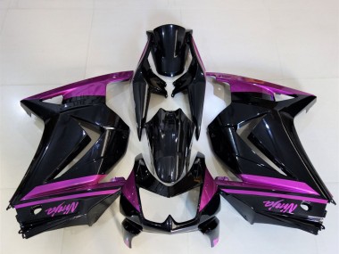 2008-2012 Kawasaki Ninja 250 Motorcycle Fairings - Glossy Black Purple Canada Websites