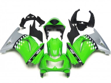 2008-2012 Kawasaki Ninja 250 Motorcycle Fairings - Green Silver Black Canada Websites