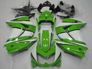 2008-2012 Kawasaki Ninja 250 Motorcycle Fairings - White Green Black Canada Websites