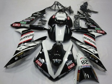 2004-2006 Yamaha R1 Motorcycle Fairings - White Black Volvo Fimer Yamalube Sterilgarda 28 Canada Websites