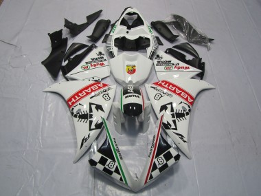 2012-2014 Yamaha R1 Motorcycle Fairings - White Red Green Black Abarth Wudy Motul Canada Websites