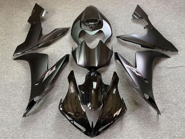 2004-2006 Yamaha R1 Motorcycle Fairings - Glossy Black Matte Black Canada Websites