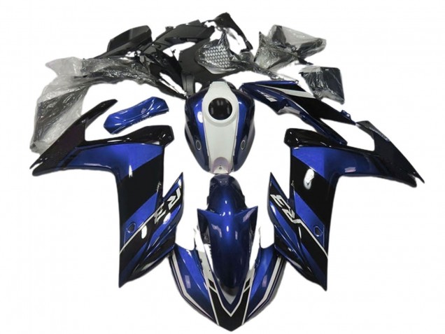2015-2018 Yamaha R3 Motorcycle Fairings - Blue White Glossy Black Canada Websites