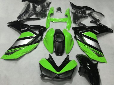 2015-2018 Yamaha R3 Motorcycle Fairings - Green Silver Glossy Black Canada Websites