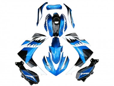 2015-2018 Yamaha R3 Motorcycle Fairing - Blue White Black Shark Canada Websites
