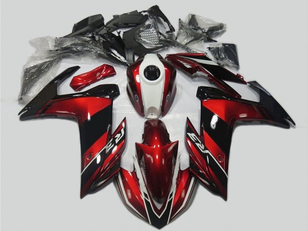 2015-2018 Yamaha R3 Motorcycle Fairing Kits - Red White Glossy Black Canada Websites