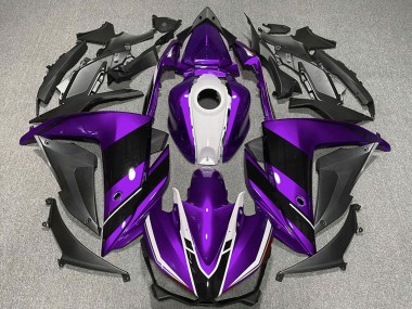 2015-2018 Yamaha R3 Motorcycle Fairings - Purple White Glossy Black Canada Websites