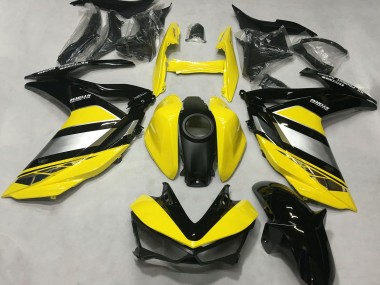2015-2018 Yamaha R3 Motorcycle Fairings - Yellow Silver Glossy Black Canada Websites