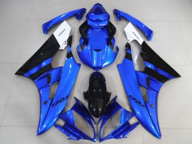 2006-2007 Yamaha R6 Motorcycle Fairings - White Blue Glossy Black Canada Websites