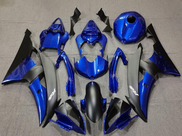 2008-2016 Yamaha R6 Motorcycle Fairings - Blue Matte Black White Decals Canada Websites