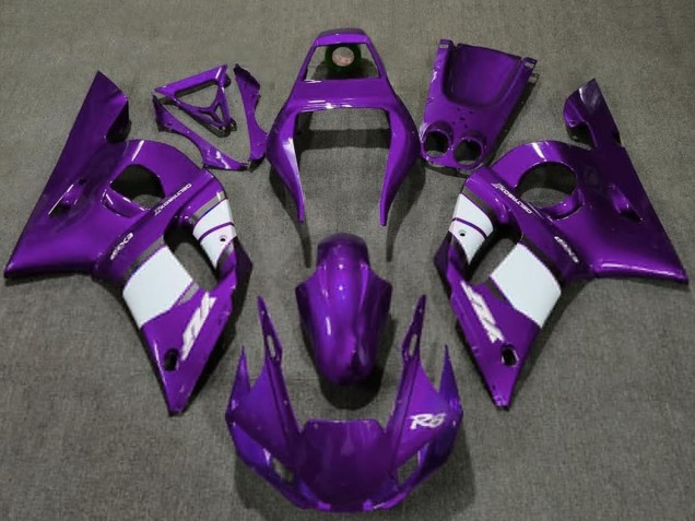 1998-2002 Yamaha R6 Motorcycle Fairings - Dark Purple White Canada Websites