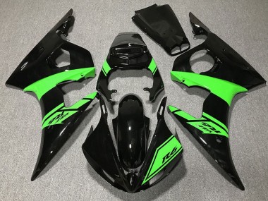 2003-2004 Yamaha R6 Motorcycle Fairings - Glossy Black Green Canada Websites