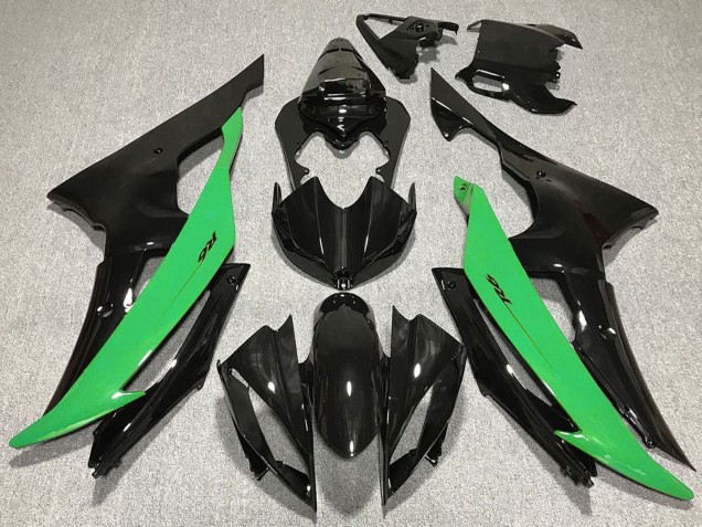 2008-2016 Yamaha R6 Motorcycle Fairing - Green Glossy Black Canada Websites