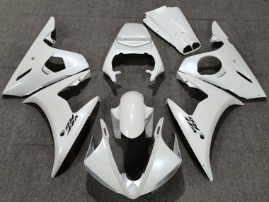 2005 Yamaha R6 Motorcycle Fairings - Pearl White Canada Websites