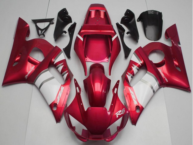 1998-2002 Yamaha R6 Motorcycle Fairings - Red White Canada Websites