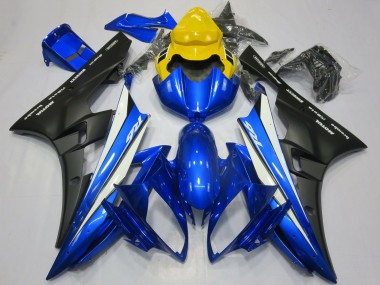 2006-2007 Yamaha R6 Motorcycle Fairings - Yellow Blue White Matte Black Motul Canada Websites