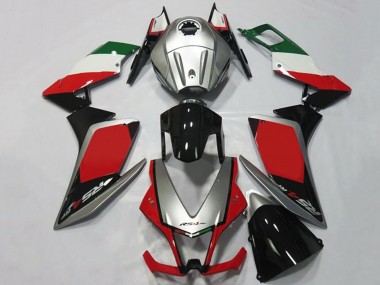 2012-2018 Aprilia RS4 125 Motorcycle Fairings - Silver Red Glossy Black Canada Websites