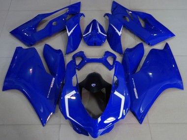 2011-2014 Ducati 1199 Motorcycle Fairings - Glossy Blue White Canada Websites