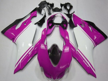 2011-2014 Ducati 1199 Motorcycle Fairings - Pink White Black Canada Websites
