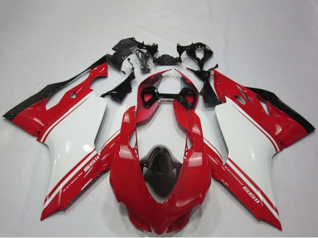 2011-2014 Ducati 1199 Motorcycle Fairings - White Red Black OEM Style Canada Websites