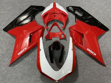 2007-2014 Ducati 1098 Motorcycle Fairings - White Red Black Canada Websites