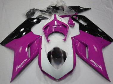 2007-2014 Ducati 1098 Motorcycle Fairings - Pink White Glossy Black Canada Websites
