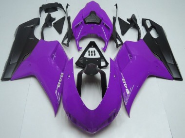 2007-2014 Ducati 848 Motorcycle Fairings - Purple Matte Black Canada Websites