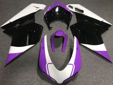 2007-2014 Ducati 848 1098 1198 Motorcycle Fairings - White Purple Glossy Black Canada Websites