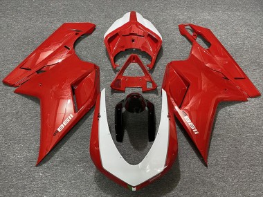2007-2014 Ducati 1198 Motorcycle Fairings - Red White Black Canada Websites