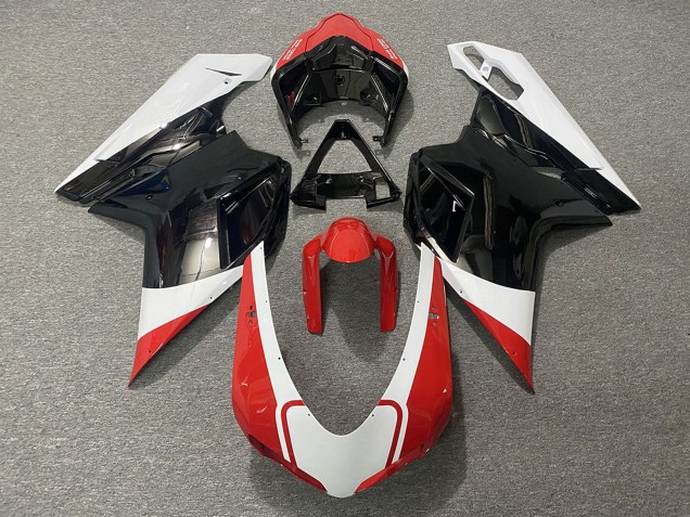 2007-2014 Ducati 848 1098 1198 Motorcycle Fairings - White Red Glossy Black Canada Websites
