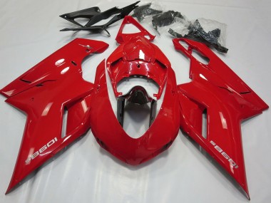 2007-2014 Ducati 1098 Motorcycle Fairings - Glossy Red Glossy Black Canada Websites