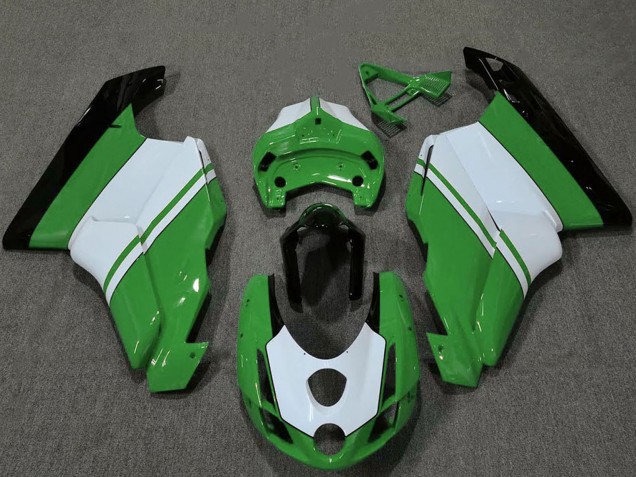 2003-2004 Ducati 749 999 Motorcycle Fairings - White Green Glossy Black Canada Websites