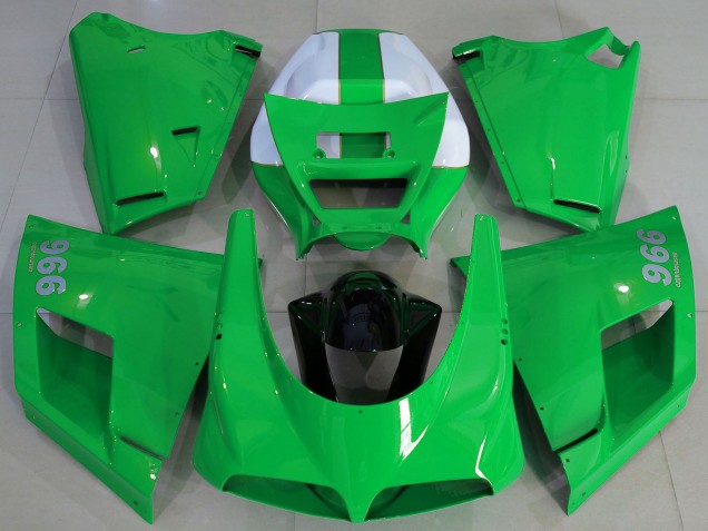 1993-2005 Ducati 996 Motorcycle Fairings - Glossy Green White Canada Websites