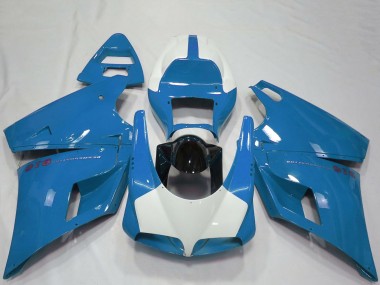 1993-2005 Ducati 916 Motorcycle Fairings - Light Blue Glossy Black Canada Websites