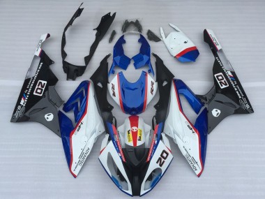 2017-2018 BMW S1000RR Motorcycle Fairings - White Blue Red Glossy Black OEM Style Canada Websites