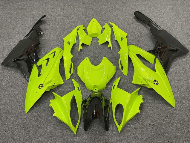 2009-2014 BMW S1000RR Motorcycle Fairings - Neon Yellow Glossy Black Canada Websites