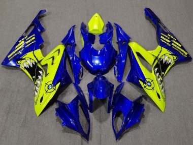 2009-2014 BMW S1000RR Motorcycle Fairings - Yellow Blue Shark Canada Websites