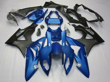 2009-2014 BMW S1000RR Motorcycle Fairing Kits - Blue Matte Black Canada Websites