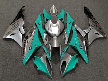 2009-2014 BMW S1000RR Motorcycle Fairings - Silver Green Teal Black Canada Websites