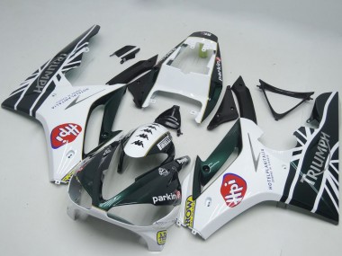 2009-2012 Triumph Daytona 675 Motorcycle Fairings - White Glossy Black HPi Canada Websites